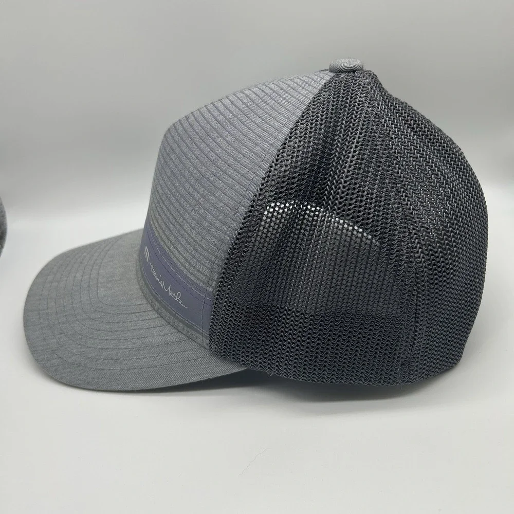Travis Matthew Charcoal Grey Small Medium S/M Flex Fit Hat Cap Golf